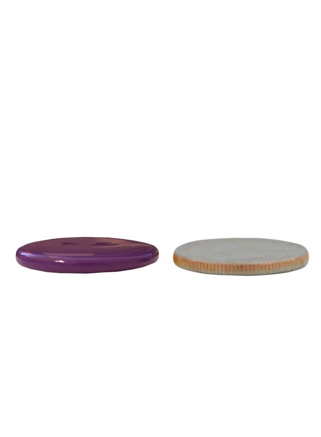 Seeking ROAM Buttons 1 Inch (1”) 2 Hole 10 Pieces - (Purple) - Image 3
