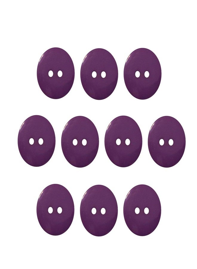 Seeking ROAM Buttons 1 Inch (1”) 2 Hole 10 Pieces - (Purple) - Image 1