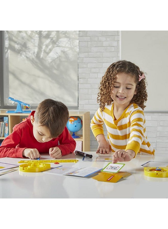 hand2mind Hand2Mind Telling Time Basics Center Kit - Learn to Tell Time Activity Set with Analog Classroom Clock for Kids - Image 4