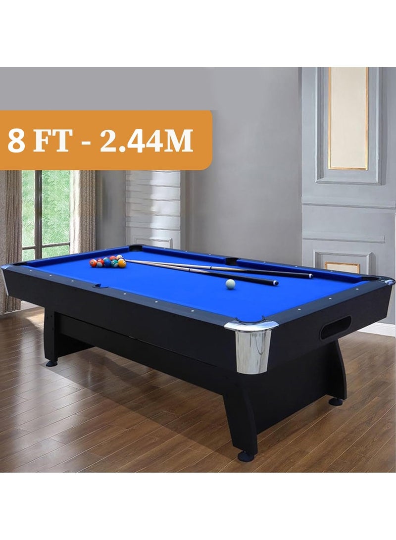 8ft Auto Ball Return Billiard Pool Table for Club Family Indoor Gym Games Billiards Table  All Accessories Included Scratch Resistant Luster Long Finish - Image 4