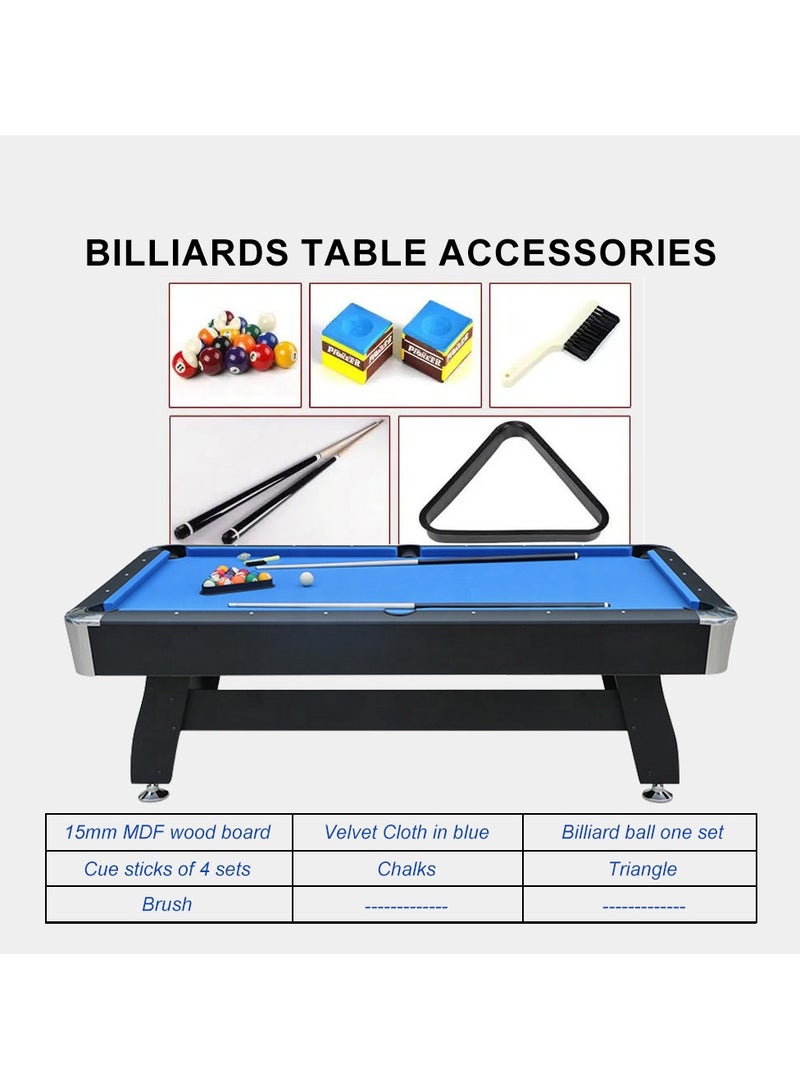 8ft Auto Ball Return Billiard Pool Table for Club Family Indoor Gym Games Billiards Table  All Accessories Included Scratch Resistant Luster Long Finish - Image 5