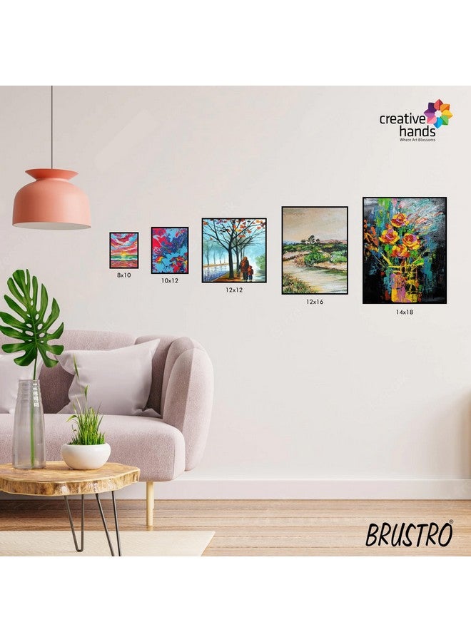 Brustro Artists Stretched Cotton Canvas 12"X12" | Medium Grain, Oil Painting, Strudy, Zero Percolation, Acrylic, Ideal for Fine Art Students, Professionals. - Image 5