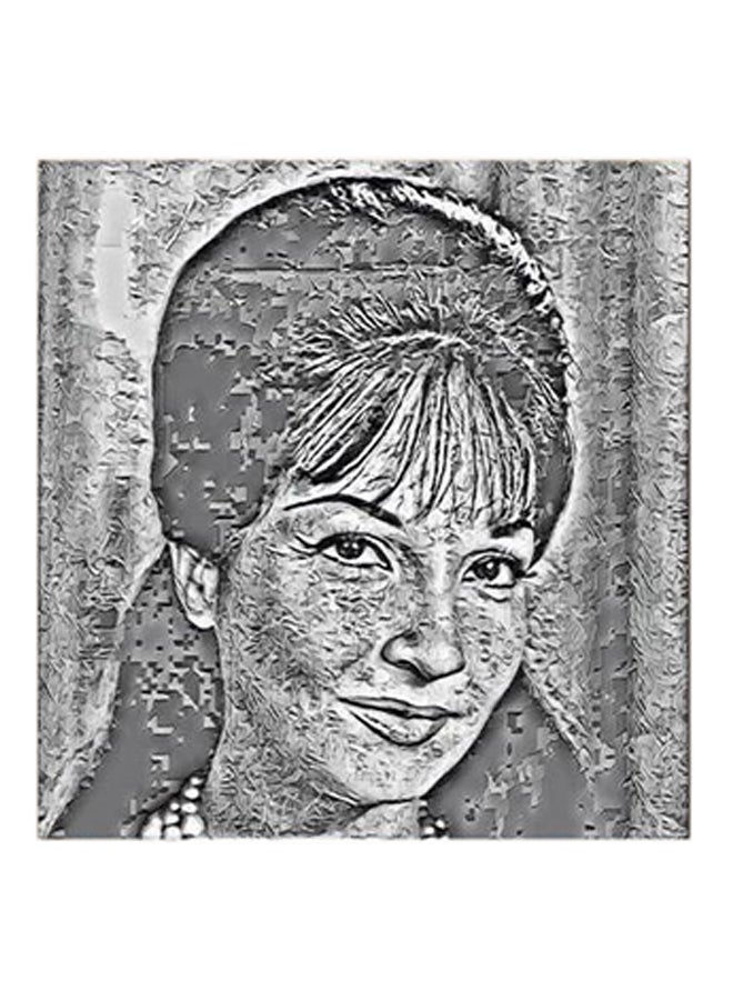 RYN Shadia MDF Wall Art Grey/Black - Image 1