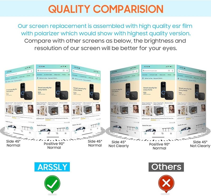 A56 LCD Touch Screen Display Replacement High Sensitivity Full Compatibility - Image 5