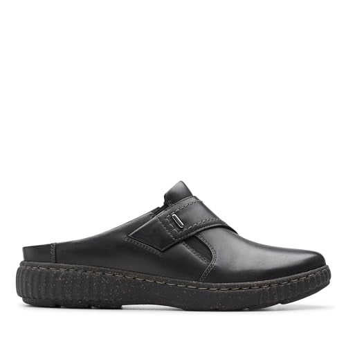 clarks مجموعة كلاركس حذاء كارولين باي للنساء، جلد أسود، 8 متوسط أمريكي - Image 2