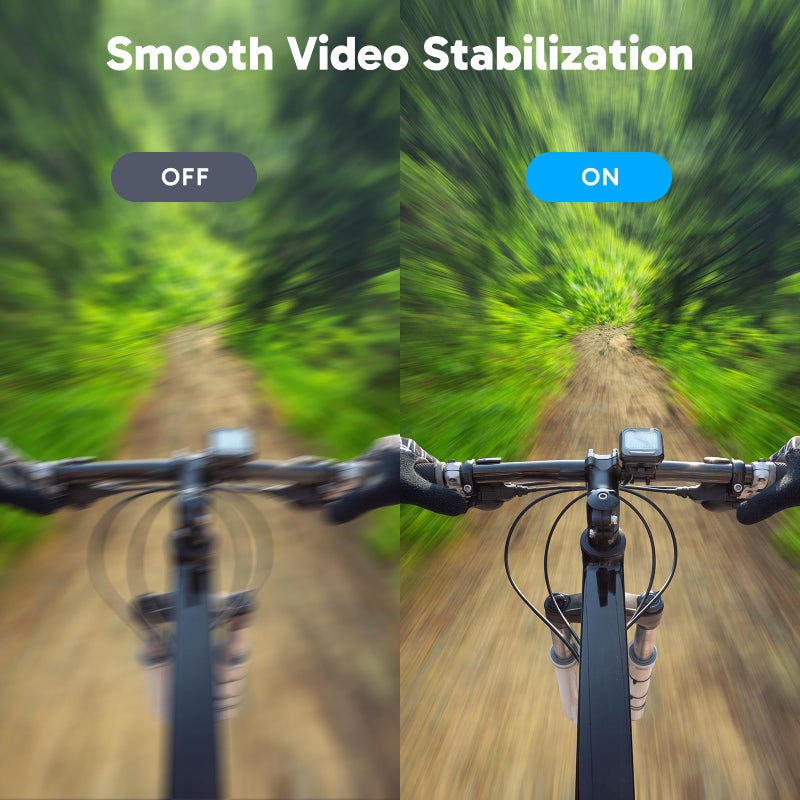 Akaso كاميرا أكاسو EK7000 4K30FPS بدقة 20MP مع واي فاي وكاميرا تحت الماء بدقة Ultra HD مقاومة للماء حتى عمق 131 قدم مع تحكم عن بعد وزوم 4X ودعم ميكروفون خارجي باللون الأزرق - Image 3