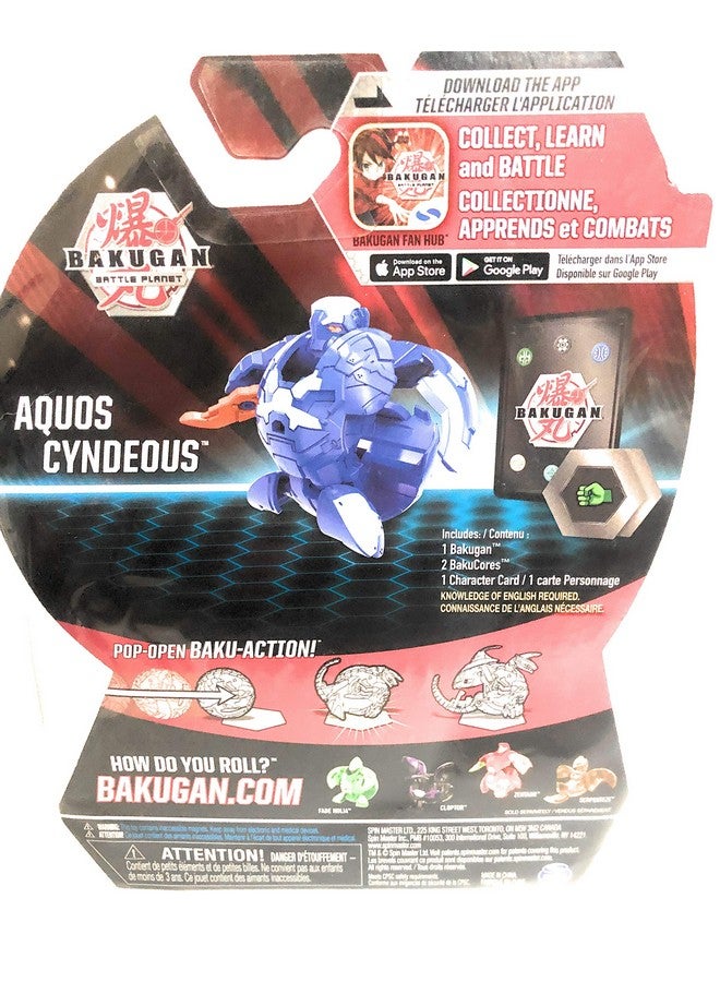 BAKUGAN Aquos Cyndeous 2" Tall Collectible Transforming Creature For Ages 6 & Up - Image 5