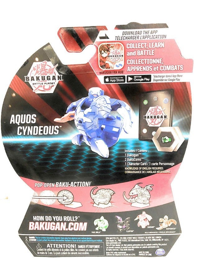BAKUGAN Aquos Cyndeous 2" Tall Collectible Transforming Creature For Ages 6 & Up - Image 3
