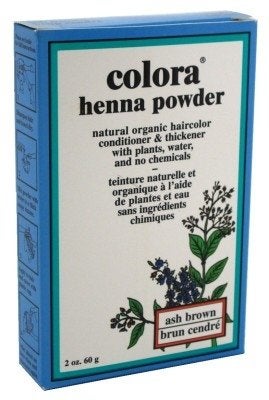 Colora Henna Powder Hair Color Ash Brown 2 Ounce (59ml) (2 Pack) - Image 1