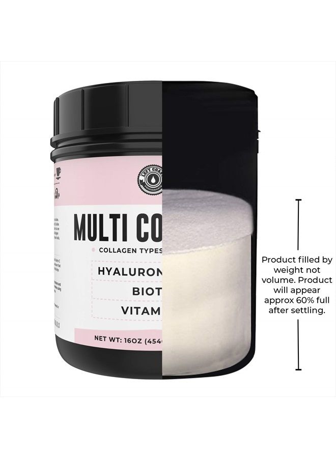 Left Coast Performance Collagen with Biotin, Hyaluronic Acid, Vitamin C, 1 lb Powder. Hydrolyzed Multi Peptide Protein. Types I, II, III, V, X, Collagen for Hair, Skin, Nails*. Collagen Supplement for Women, Men  - Image 5