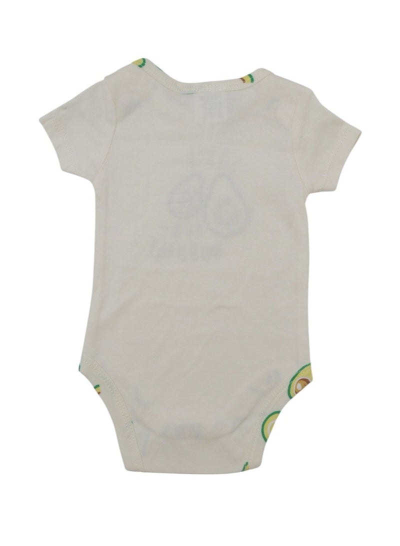 Bambimici Bambimici Avocado Print Short Sleeve Bodysuit  - Image 4