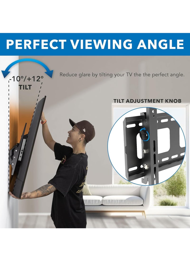 Skill Tech Premium Quality LED Wall Mount, 40 - 80 inch TV Wall Mount, TV Mount Bracket Adjustable Universal Size TV Wall Mount - LCD HOLDER  - Image 4