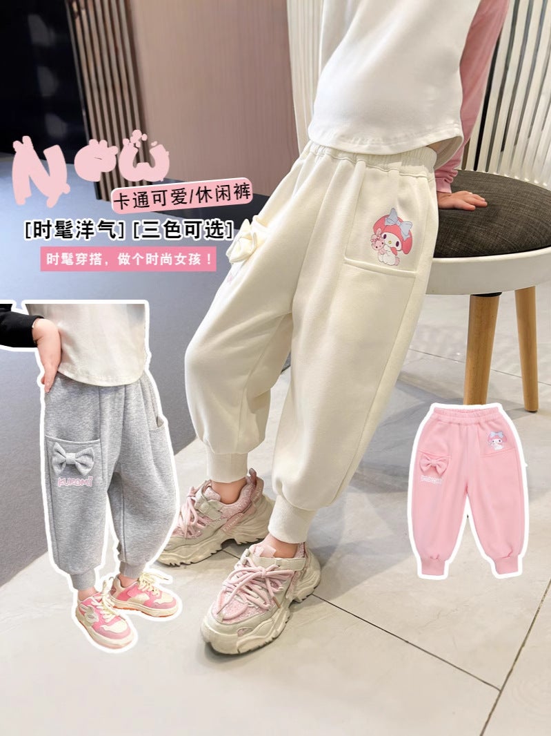 Girls Stylish Fashionable Casual Sweat Pants Children'S Explosions Sports Pants Baby Girl Autumn - Image 4