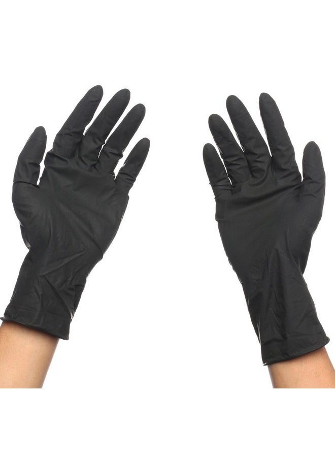 Perfehair PERFEHAIR Black Reusable Latex Gloves, Salon Hair Color Dye Gloves-Medium Size (Pack of 10)  - Image 4