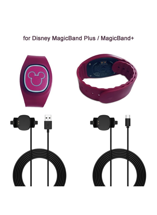 Charging Cable for Disney-Magic Band Plus Magic Band+ Fitness and Activity Trackers and Smartwatches Magnetic USB Charging Cable for Smartwatch (Type-C) - Image 3
