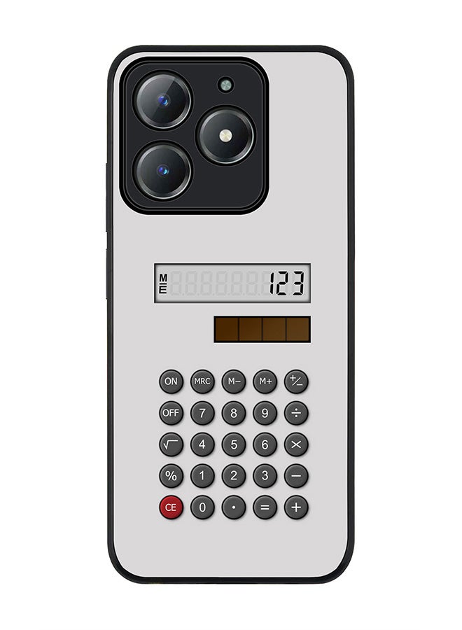 Stylizedd For Realme C63 / Realme C61 4G Case,Slim fit Camera Protection, Shockproof Thin Phone cover  - Calc (White) - Image 1