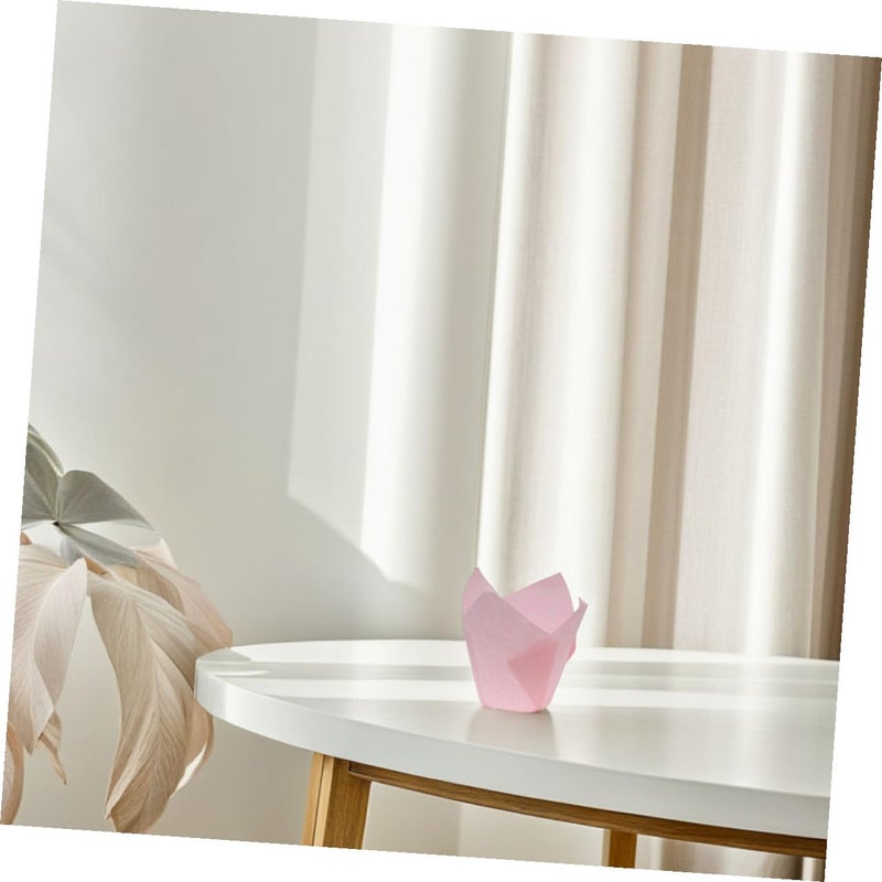 Light Rose Paper Baking Cups 50pcs Greaseproof Muffin Liners Standard Size for Birthday Party - Image 5