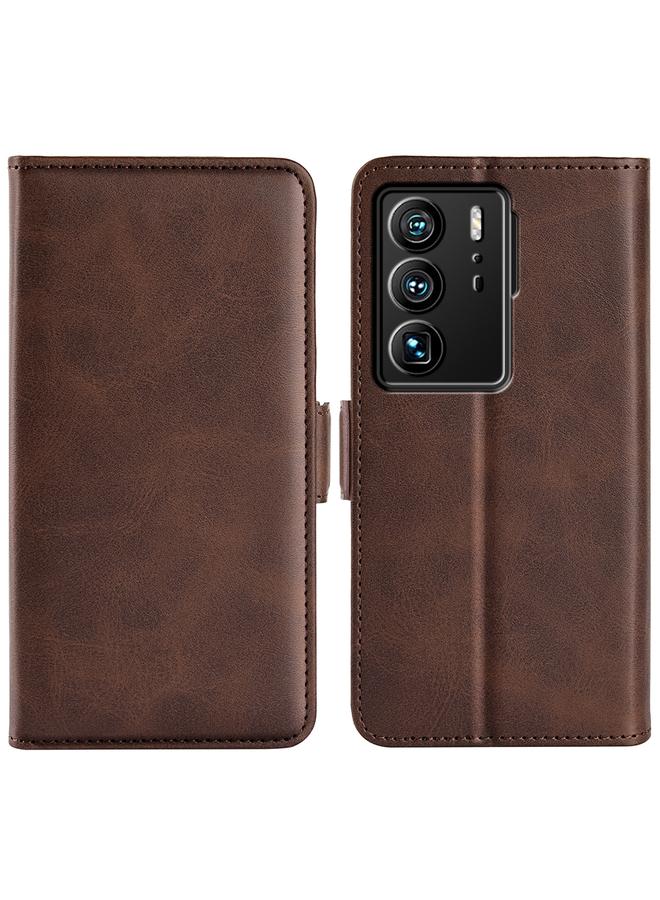 The Bros Case For ZTE Axon 40 Ultra Dual-side Magnetic Buckle Leather Phone Case