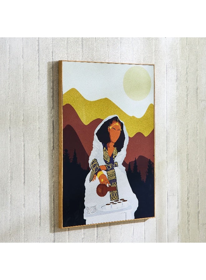 Home Box صورة فنية تجريدية مؤطرة - 50x70 سم - Image 1