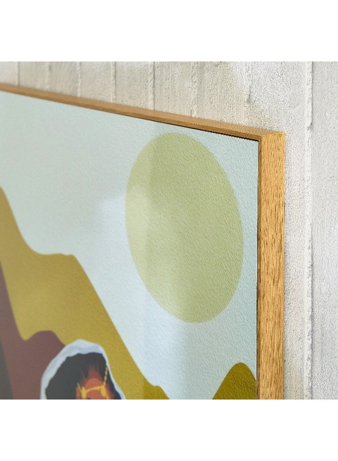 Home Box صورة فنية تجريدية مؤطرة - 50x70 سم - Image 3