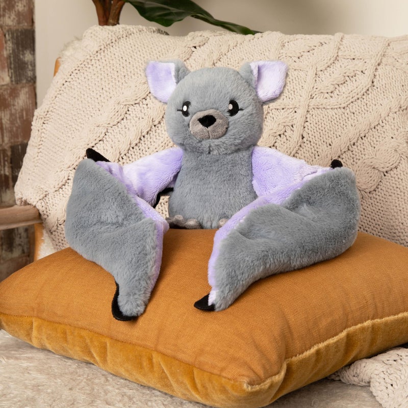 HUGIMALS Hugarounds Berkeley The Bat 2.5 lb Microwaveable & Freezable Weighted Plush Neck & Shoulder Wrap | Soothing, Comforting Hugs for Self-Care & Relaxation | Unscented for Ages 2+ - Image 5