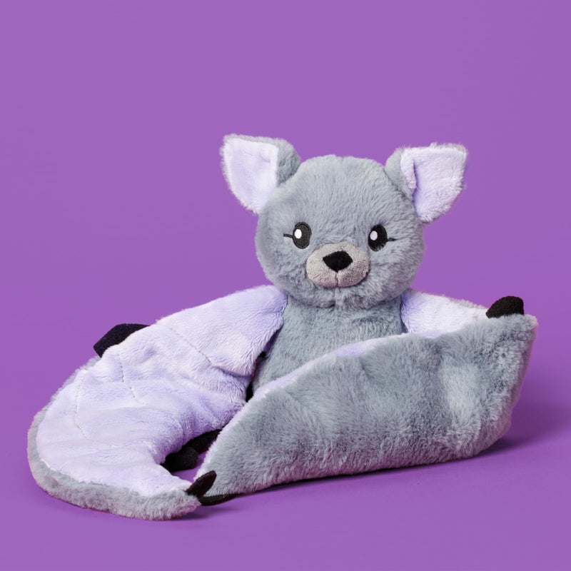 HUGIMALS Hugarounds Berkeley The Bat 2.5 lb Microwaveable & Freezable Weighted Plush Neck & Shoulder Wrap | Soothing, Comforting Hugs for Self-Care & Relaxation | Unscented for Ages 2+ - Image 3