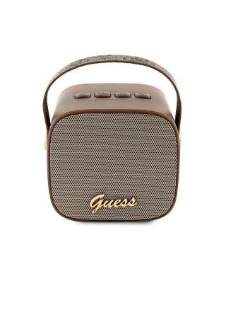 Portable wireless Bluetooth speaker, with strong and clear sound, suitable for home parties and trips, with an elegant design suitable for home decorations in brown. From Guess - pzsku/Z7C83094BB274990CDDE1Z/45/_/1725286513/f33801cf-3bf1-46fd-8469-f5884d6eaff1