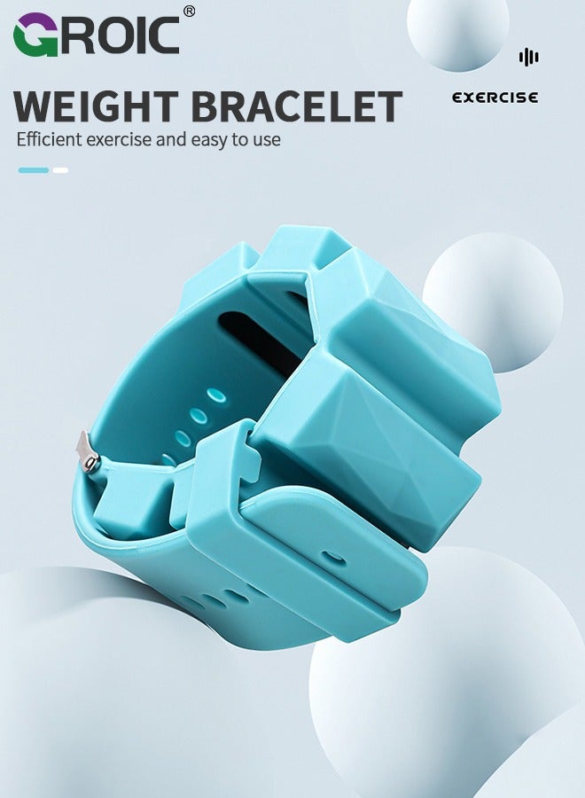 جرويك Wrist Weights, Ankle Weights for Women and Men,Wearable Silicone Wrist Weights, Adjustable Size, Gym Workout, Walking, Running, Dance, Yoga and Pool Exercises Set of 2 (500g each) - Image 2