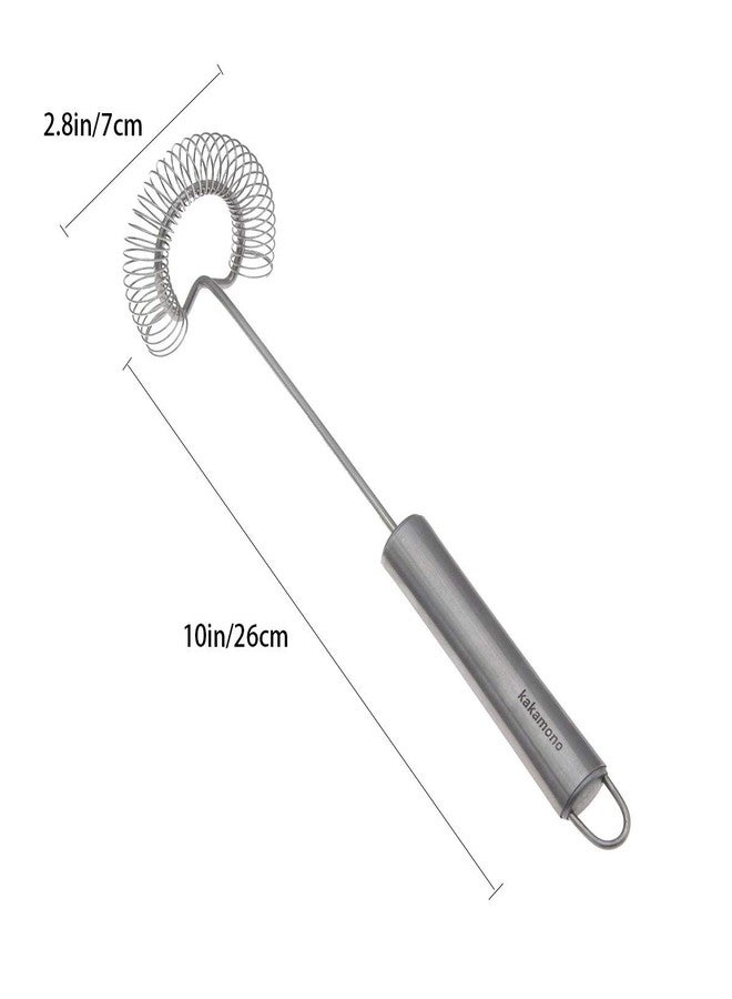 kakamono Egg Beater Stainless Surround helixSpring Coil Whisk, Egg Frother, Milk and Blender - Kitchen Utensils (small) - Image 2