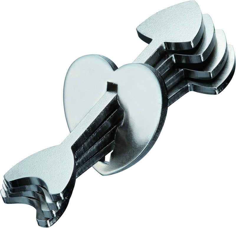 Bepuzzled Arrows Hanayama Cast Metal Brain Teaser Puzzle - Image 1
