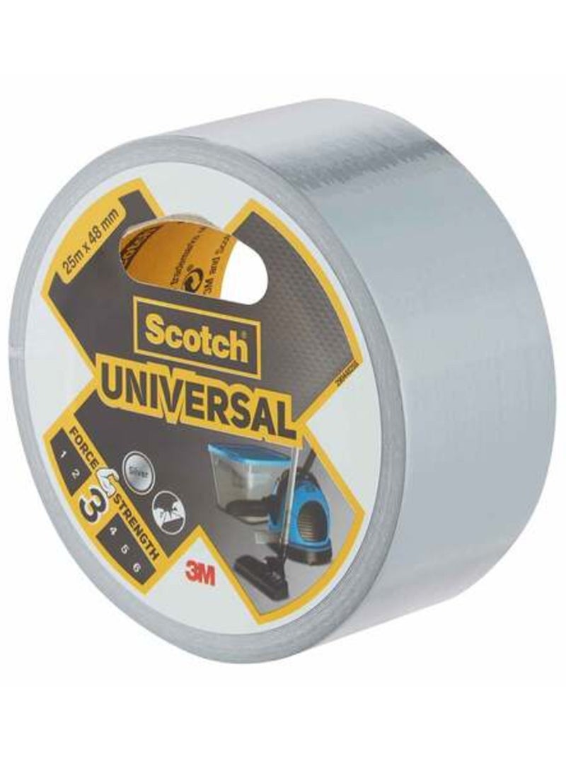 Scotch(R) Universal Duct Tape (Strength 3) Silver 25 Meters x 48mm (Two Pieces)  - Image 4