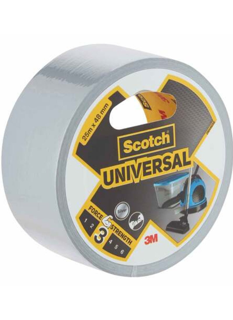 Scotch(R) Universal Duct Tape (Strength 3) Silver 25 Meters x 48mm (Two Pieces)  - Image 3