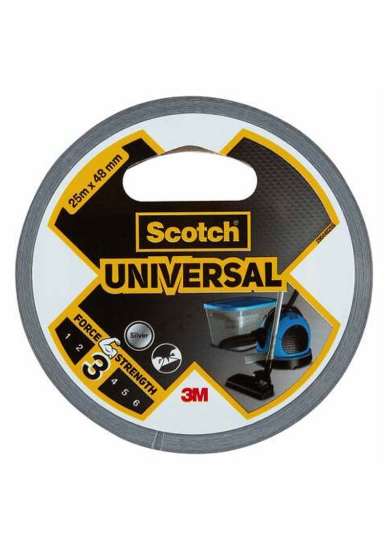 Scotch(R) Universal Duct Tape (Strength 3) Silver 25 Meters x 48mm (Two Pieces)  - Image 5