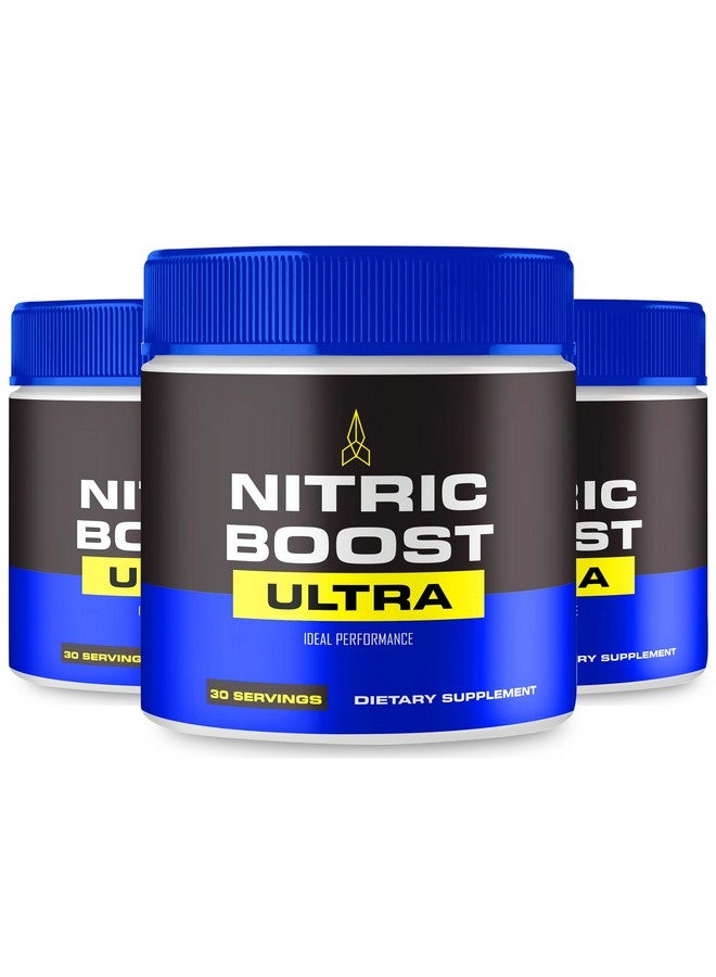 IDEAL PERFORMANCE مسحوق نيتريك بوست ألترا، التركيبة الرسمية لنيتريك بوست لدعم مستويات الطاقة وتدفق الدم - أقصى قوة، معزز نيتريك ألترا BCAA، مراجعات دعم مسحوق نيتريك بوست ألترا (3 عبوات) - Image 1
