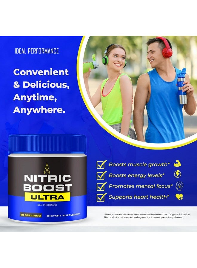 IDEAL PERFORMANCE مسحوق نيتريك بوست ألترا، التركيبة الرسمية لنيتريك بوست لدعم مستويات الطاقة وتدفق الدم - أقصى قوة، معزز نيتريك ألترا BCAA، مراجعات دعم مسحوق نيتريك بوست ألترا (3 عبوات) - Image 5