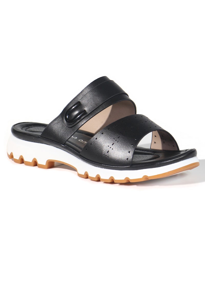 Mon Ami Flat Women Sandals | Open Toe, Casual Slide Women Shoes for Girls & Ladies | Lightweight Girls Sport Comfy Sandals  - Image 3