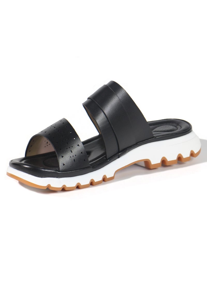 Mon Ami Flat Women Sandals | Open Toe, Casual Slide Women Shoes for Girls & Ladies | Lightweight Girls Sport Comfy Sandals  - Image 4