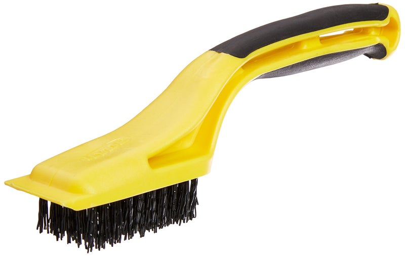 Hyde Tools 46804 Flexible Nylon Stripping Brush with Plastic Scraper and 1-1/8-Inch x 2-1/4-Inch Brush Area - Image 4