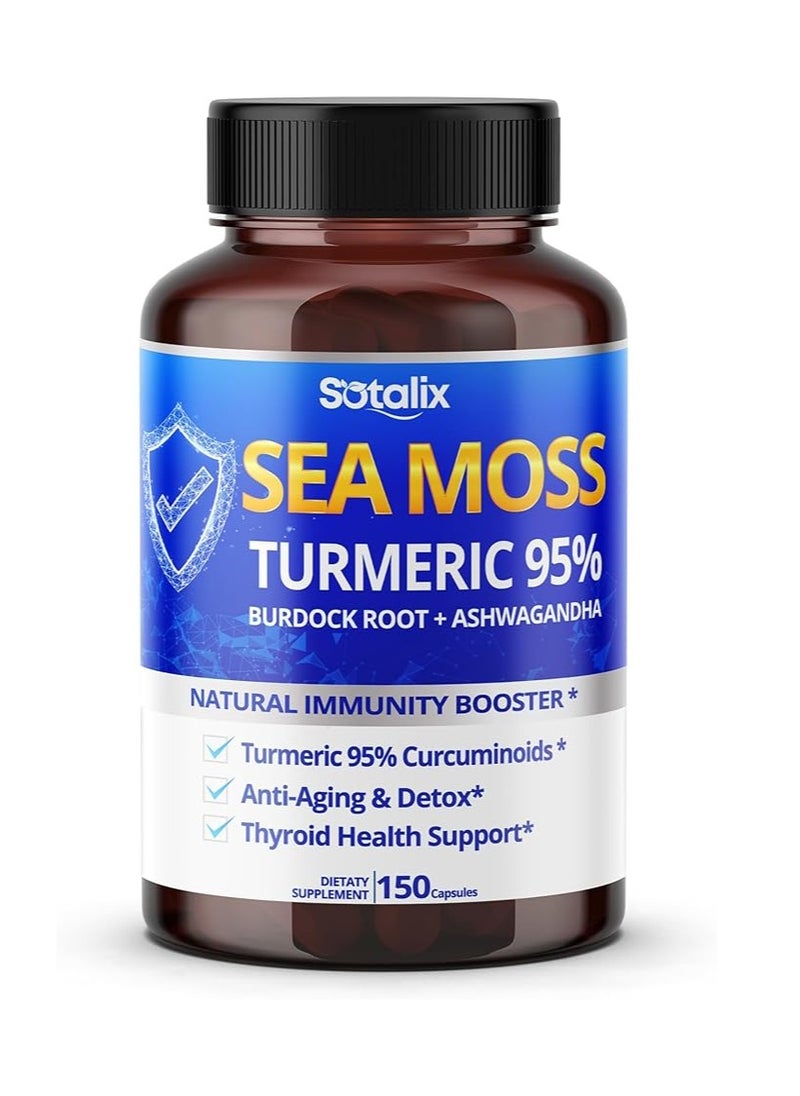 SOTALIX - Organic Irish Sea Moss Capsule 12000mg 150 Caps - Image 1