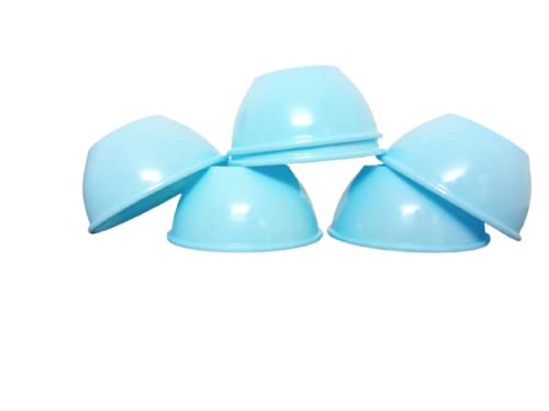 Coolkart Microwave Safe Eco Friendly Virgin Food Grade Polypropylene Freezer Safe 12 Pieces Set Mixing Bowl Style 250ml Blue - Image 1