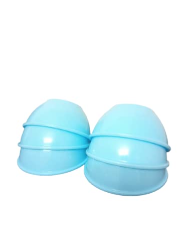 Coolkart Microwave Safe Eco Friendly Virgin Food Grade Polypropylene Freezer Safe 12 Pieces Set Mixing Bowl Style 250ml Blue - Image 5