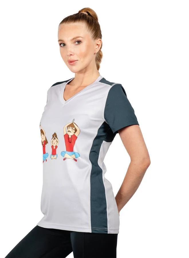 ZAECY Women's V-neck T-shirt