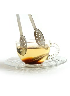 KASTWAVE Tea Bag Squeezer 4 Pcs Stainless Steel Tea Bag Holder Tea Bags Strainer Clip for Gripping Ice Cubes for Loose Black Tea Herbal Tea or Iced Tea Bags for Kitchen Tools  - Image 2