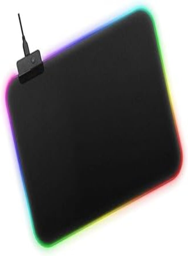 Generic 30 x 25 CM Multicolor LED Luminous Gaming Mouse Pad RGB Oversized Glowing Keyboard Mat