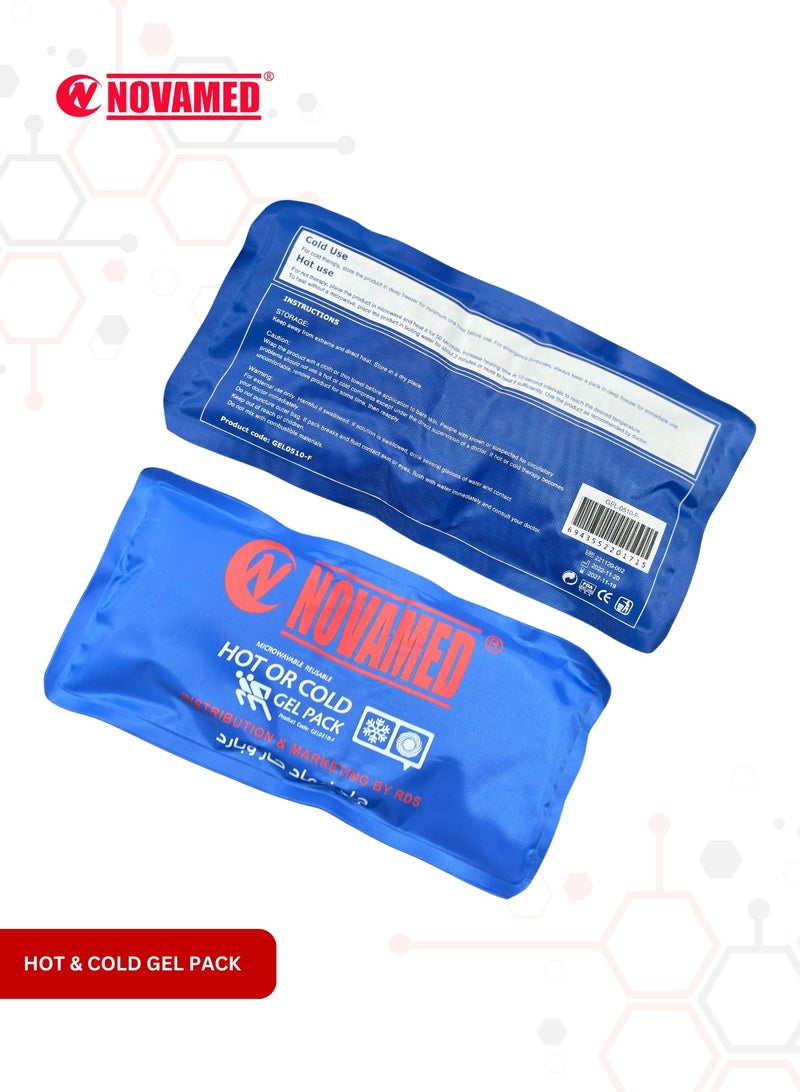 NOVAMED Reusable Soft Flexible Hot And Cold Gel Pack For Pain Relief Blue - Image 4