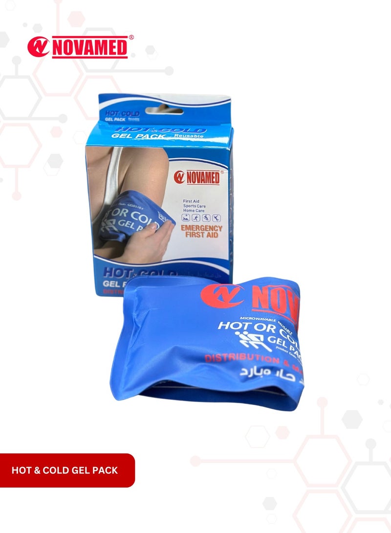 NOVAMED Reusable Soft Flexible Hot And Cold Gel Pack For Pain Relief Blue - Image 3
