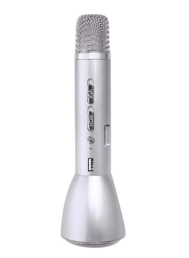 NIBEMINENT Mini Wireless Bluetooth Speaker With Microphone Silver 