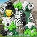 Eopelsm Soccer Balloon Arch Kit 145Pcs Green Black and White Balloons Garland with Soccer and Trophy Foil Balloons for Sport Game World Cup Football Birthday Party Decorations - Image 2