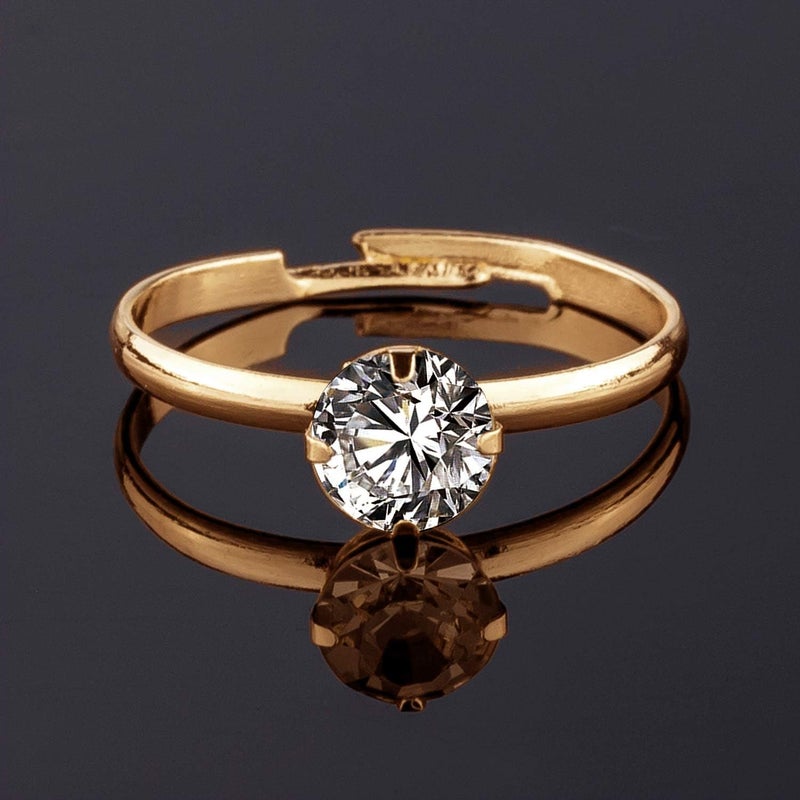 Whaline 72Pcs Gold Bridal Shower Diamond Rings, Adjustable Engagement Rings for Wedding Table Decorations, Bridal Shower Game and Party Favors - Image 4