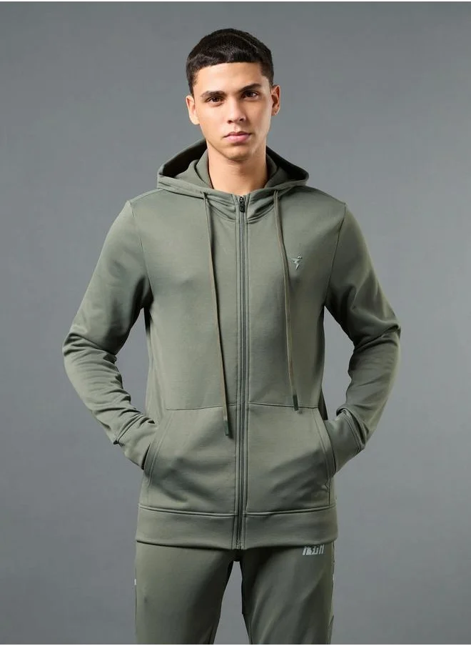 تكنوسبورت SOLID HOODIE WITH ZIP